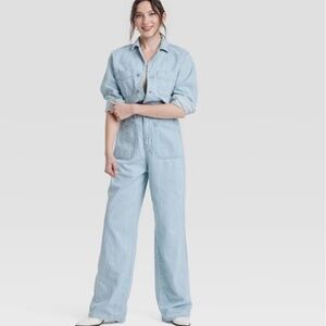 Women’s Denim Baggy Jumpsuit Size 6 NWT